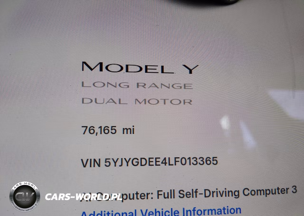 2020 Tesla Model Y Long Range Dual Motor All-Wheel Drive VIN:5YJYGDEE4LF013365 - 15