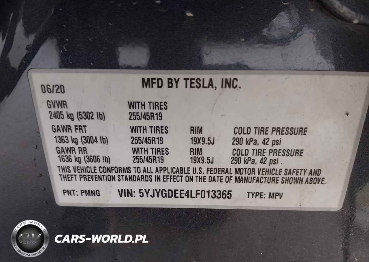 2020 Tesla Model Y Long Range Dual Motor All-Wheel Drive VIN:5YJYGDEE4LF013365 - 9