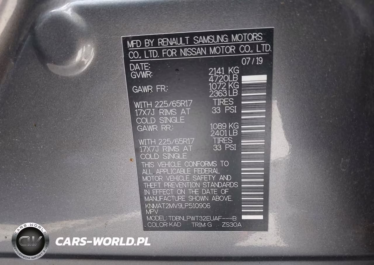 2020 Nissan Rogue S Intelligent Awd VIN:KNMAT2MV9LP510906 - 9