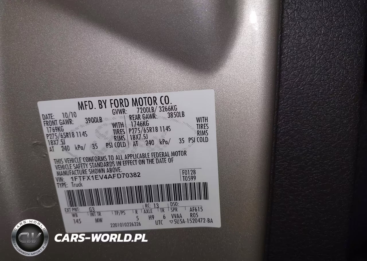 2010 Ford F150 Super Cab VIN:1FTFX1EV4AFD70382 - 9