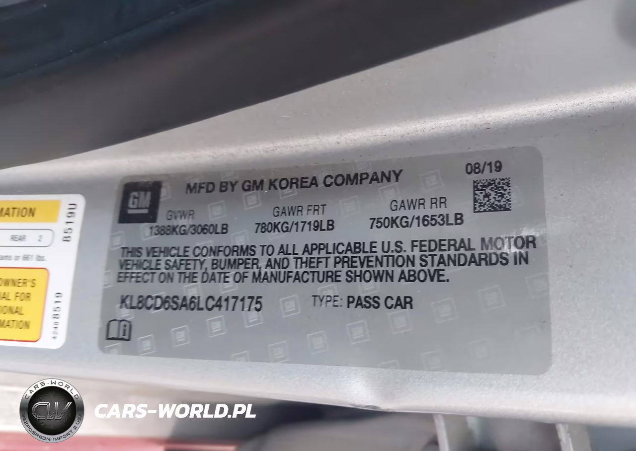 2020 Chevrolet Spark Fwd 1Lt Automatic VIN:KL8CD6SA6LC417175 - 9