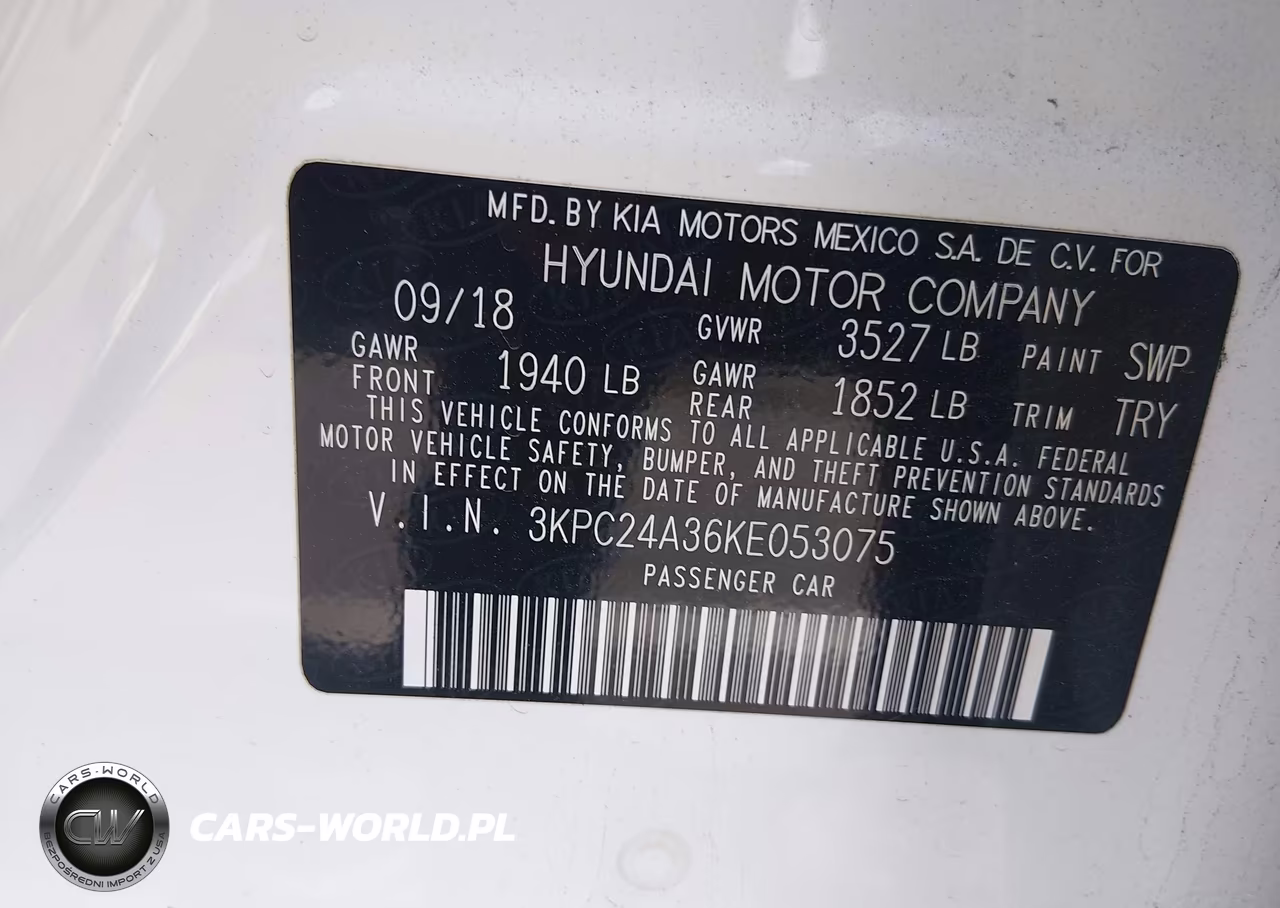 2019 Hyundai Accent Se VIN:3KPC24A36KEO53075 - 9