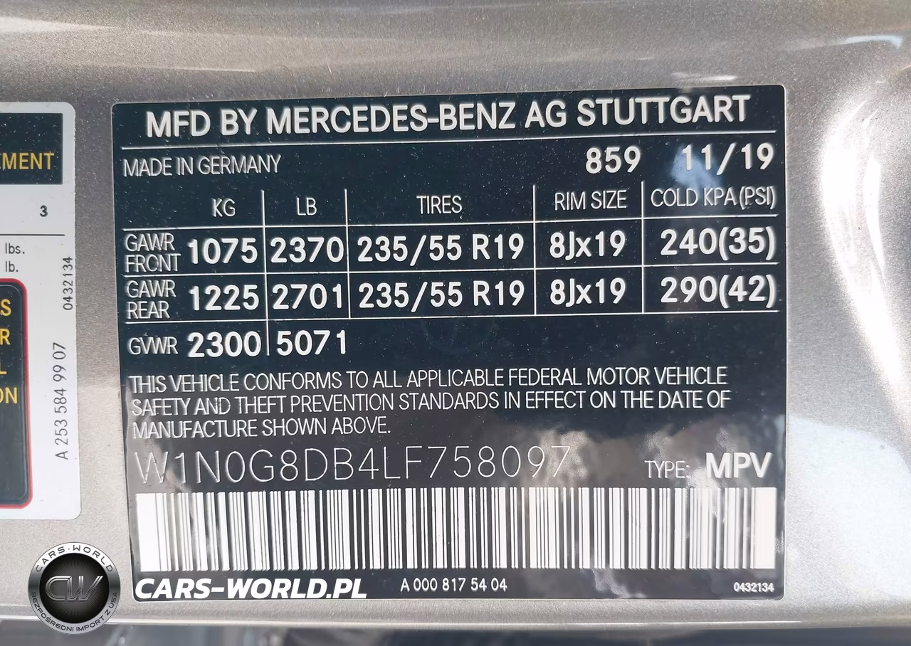 2020 Mercedes-Benz Glc 300 VIN:W1N0G8DB4LF758097 - 9