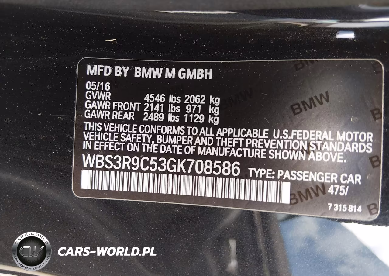 2016 BMW M4 VIN:WBS3R9C53GK708586 - 9