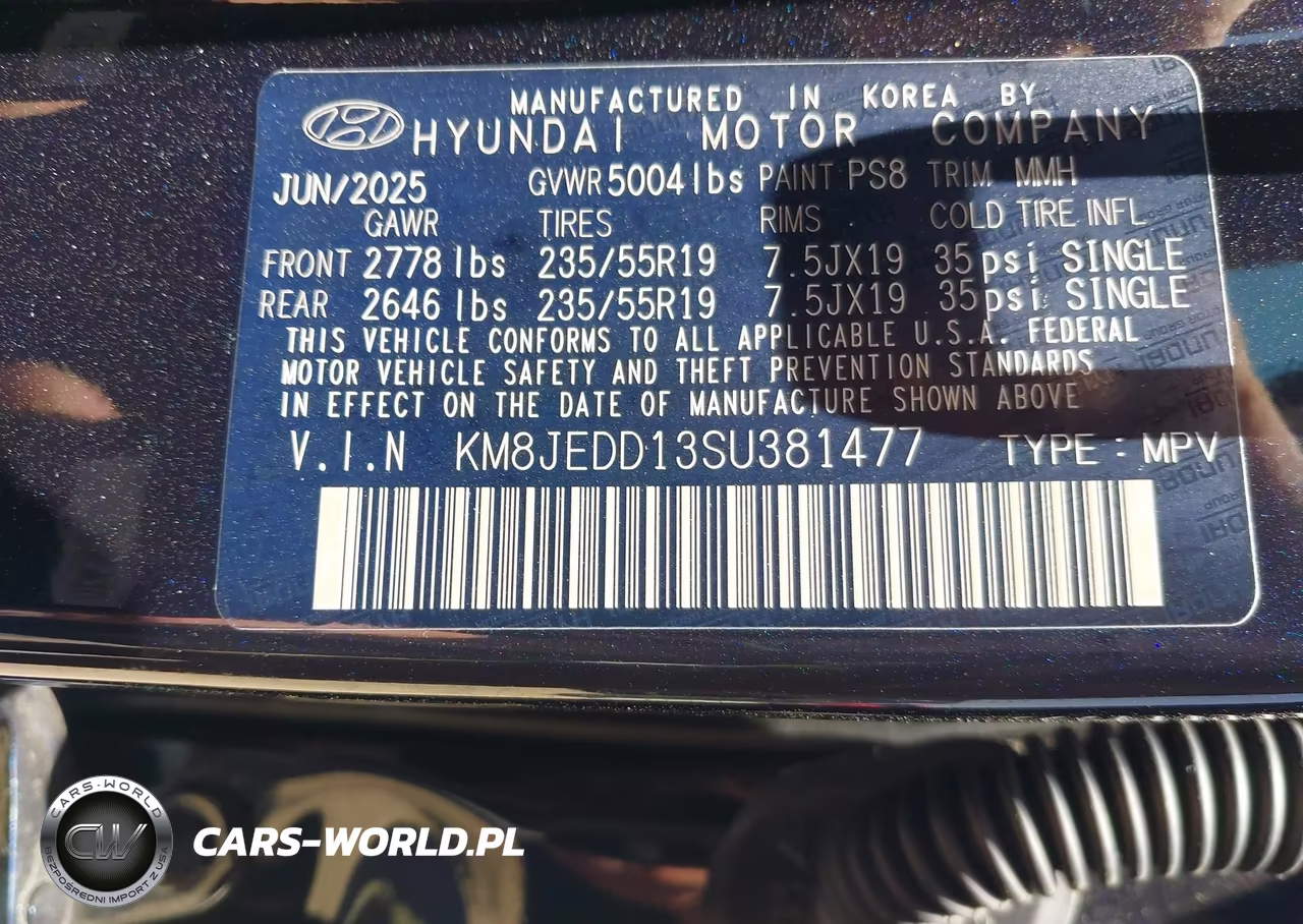 2025 Hyundai Tucson Hybrid Limited VIN:KM8JEDD13SU381477 - 9