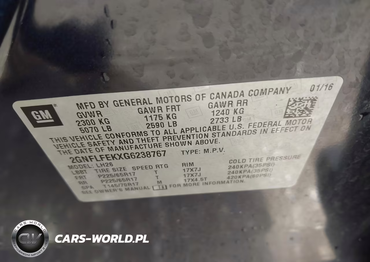 2016 Chevrolet Equinox Lt VIN:2GNFLFEKXG6238767 - 9
