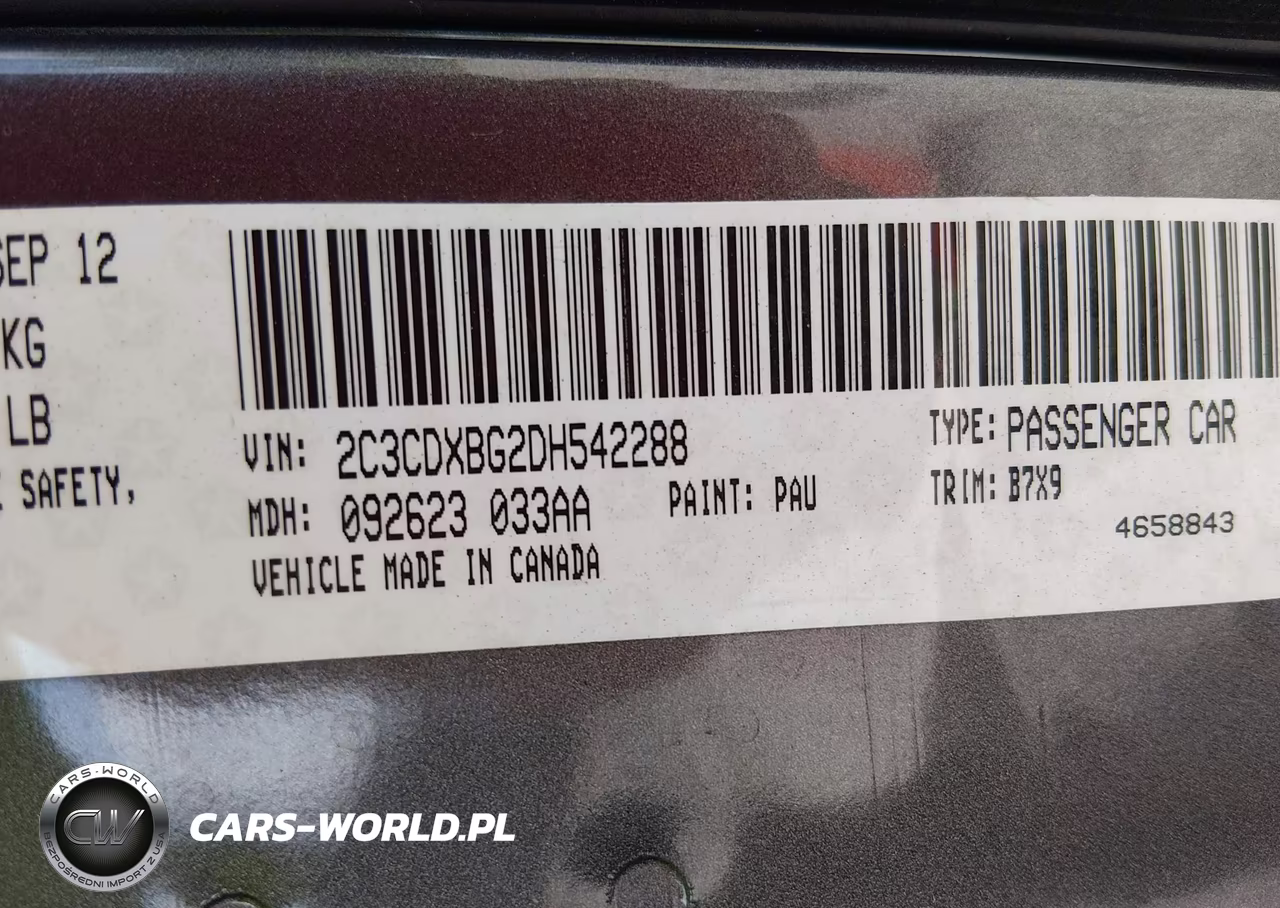 2013 Dodge Charger Se VIN:2C3CDXBG2DH542288 - 9