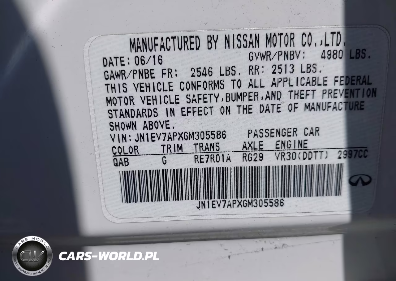2016 Infiniti Q50 3.0T Premium VIN:JN1EV7APXGM305586 - 9