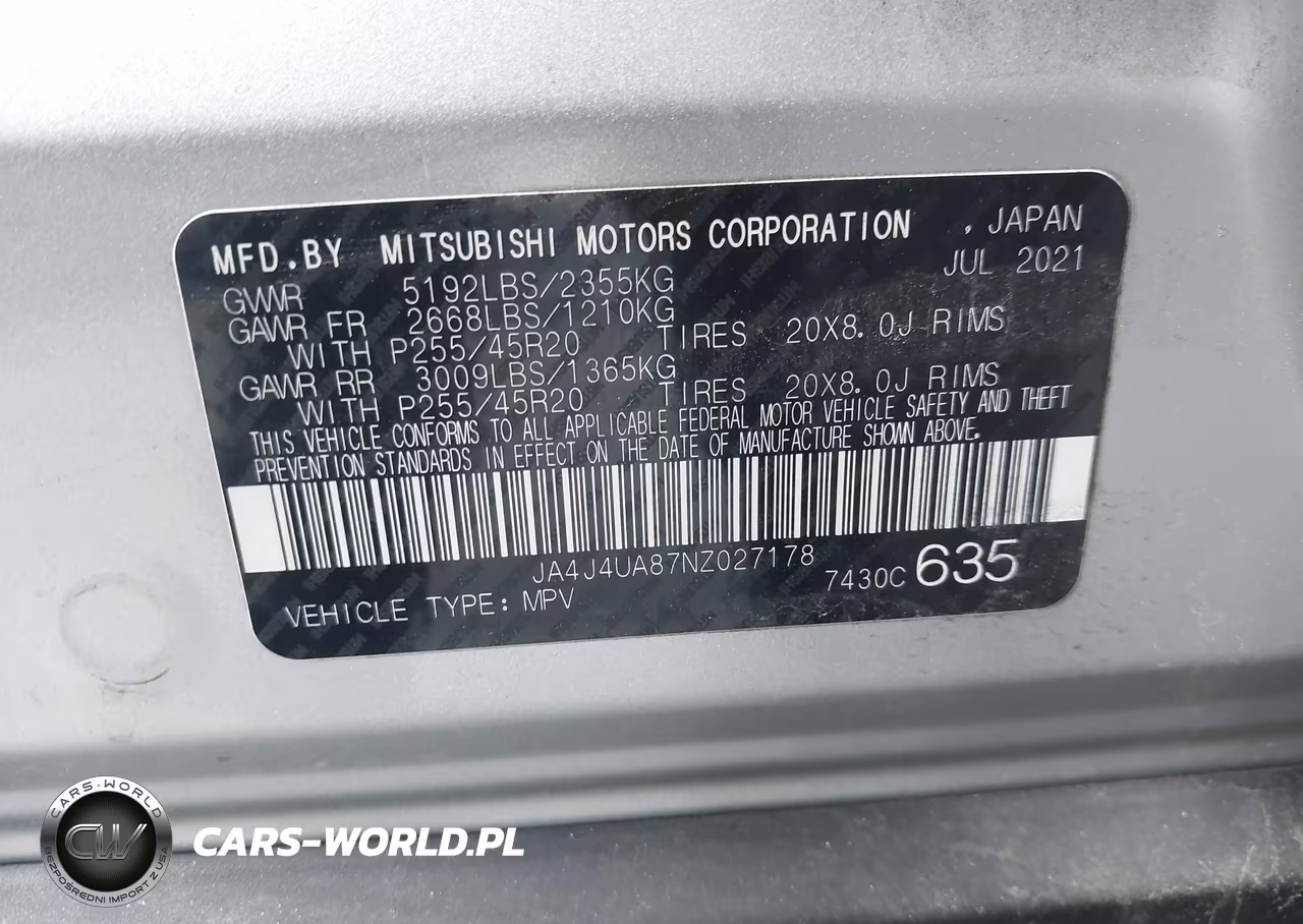 2022 Mitsubishi Outlander Black Edition S-Awc-Se 2.5 S-Awc-Se Launch Edition S-Awc VIN:JA4J4UA87NZ027178 - 9