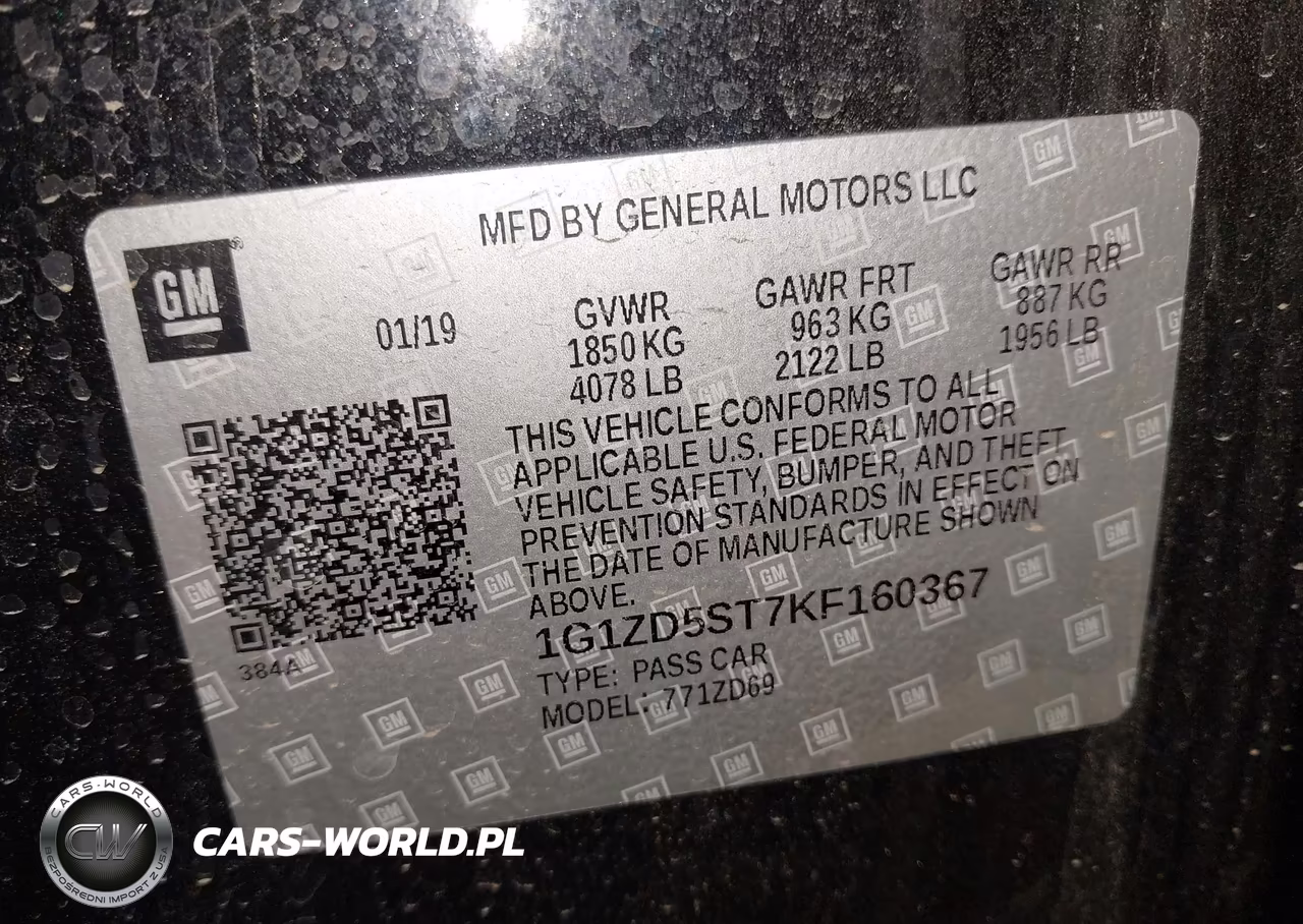2019 Chevrolet Malibu Lt VIN:1G1ZD5ST7KF160367 - 9