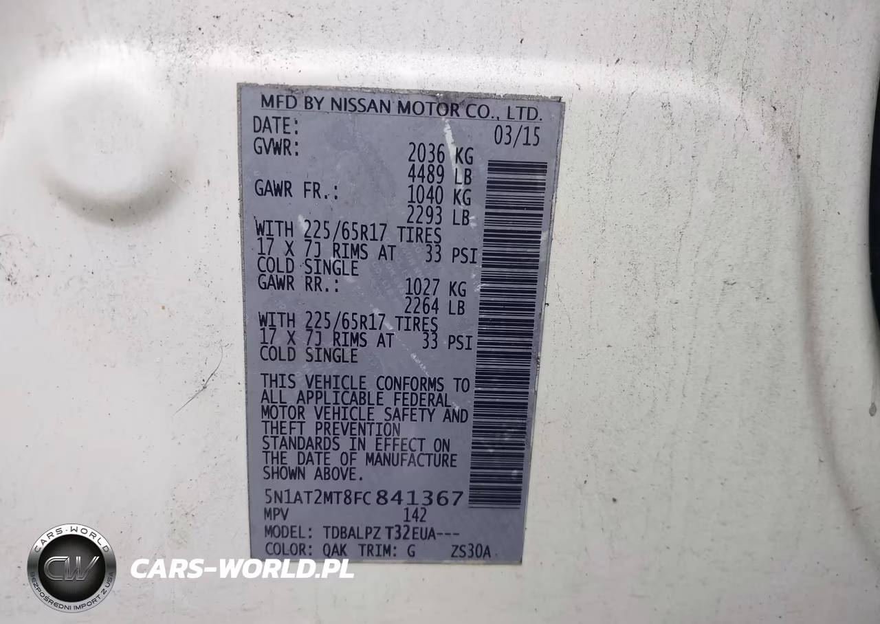 2015 Nissan Rogue S VIN:5N1AT2MT8FC841367 - 9
