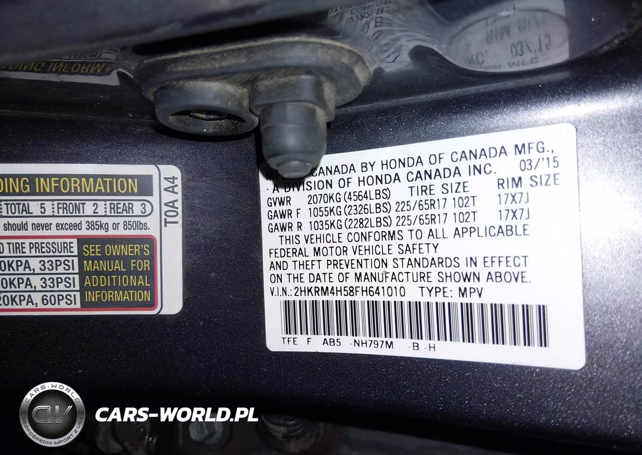 2015 Honda Cr-V Ex VIN:2HKRM4H58FH641010 - 9
