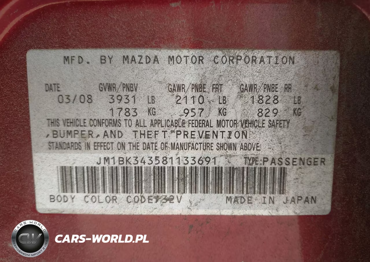 2008 Mazda Mazda3 S Grand Touring VIN:JM1BK343581133691 - 9