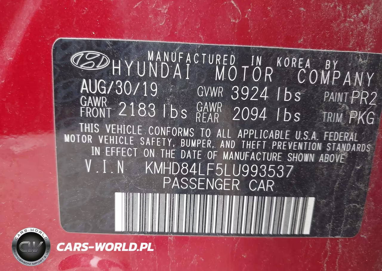 2020 Hyundai Elantra Sel VIN:KMHD84LF5LU993537 - 9