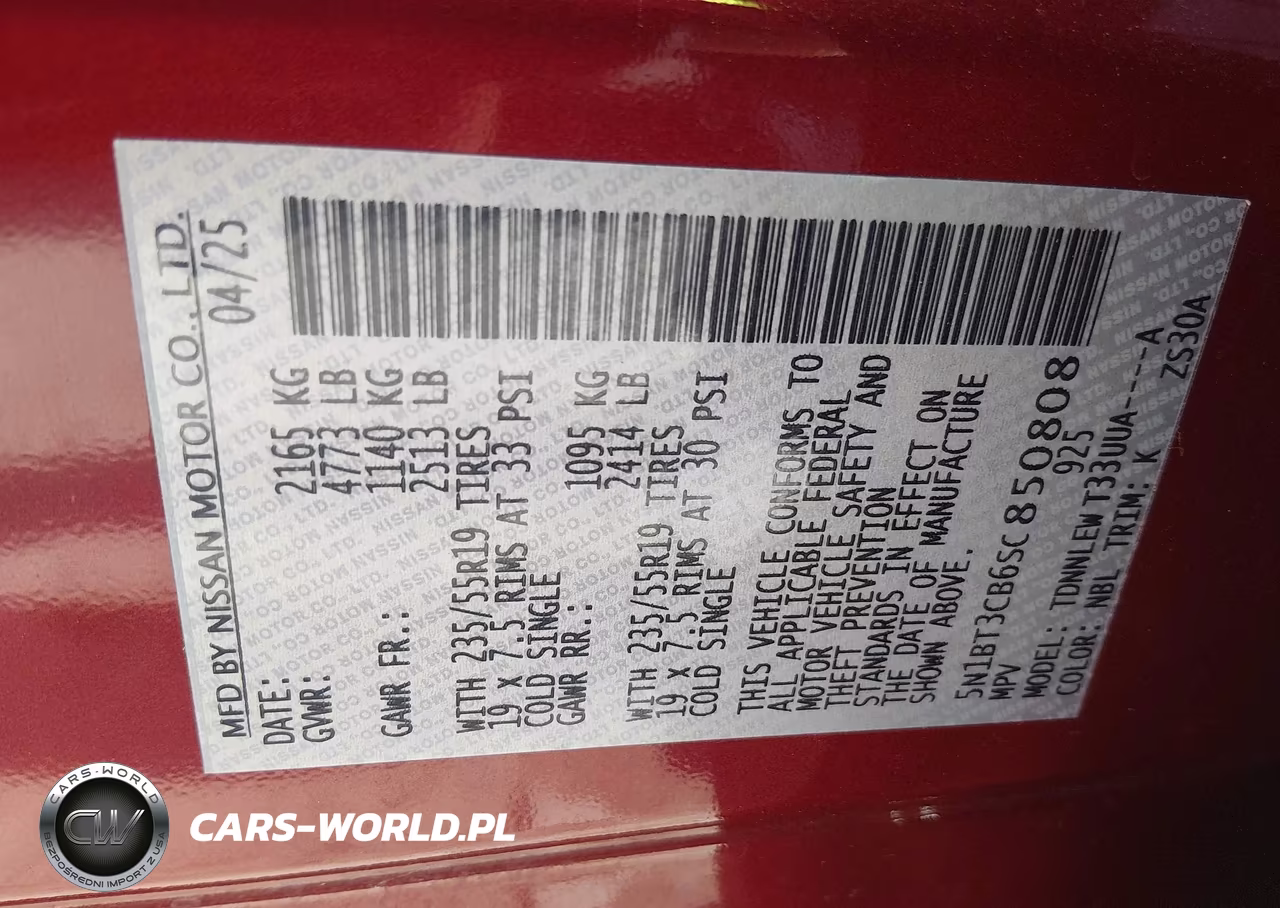 2025 Nissan Rogue Sl Intelligent Awd VIN:5N1BT3CB6SC850808 - 9