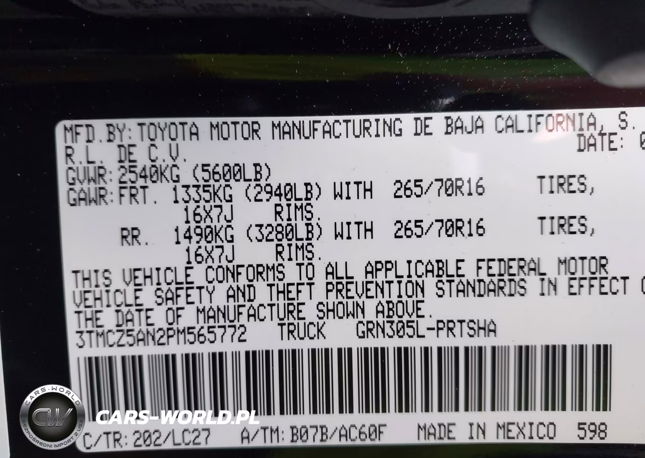2023 Toyota Tacoma Trd Off Road VIN:3TMCZ5AN2PM565772 - 9