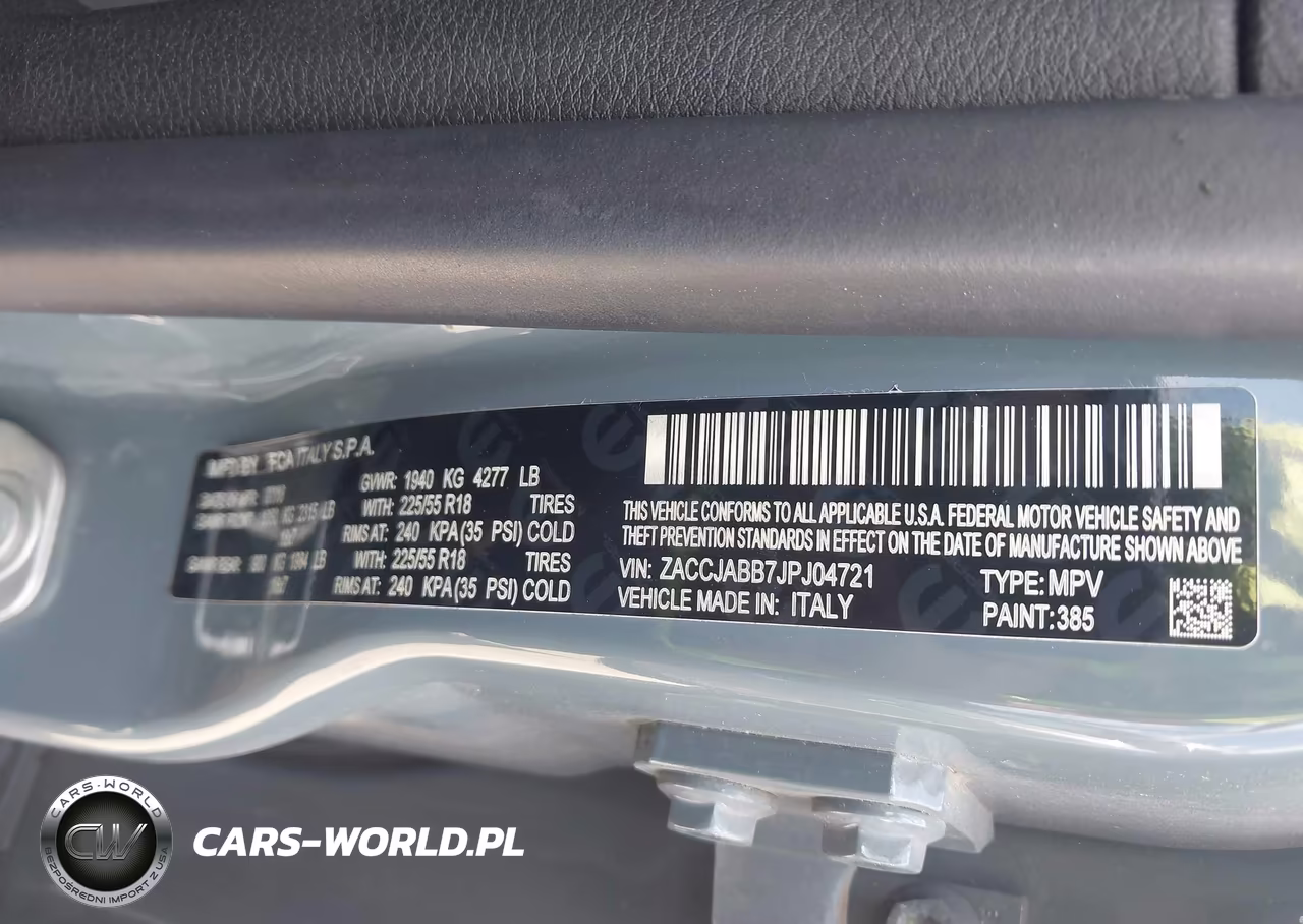 2018 Jeep Renegade Altitude Fwd VIN:ZACCJABB7JPJ04721 - 9