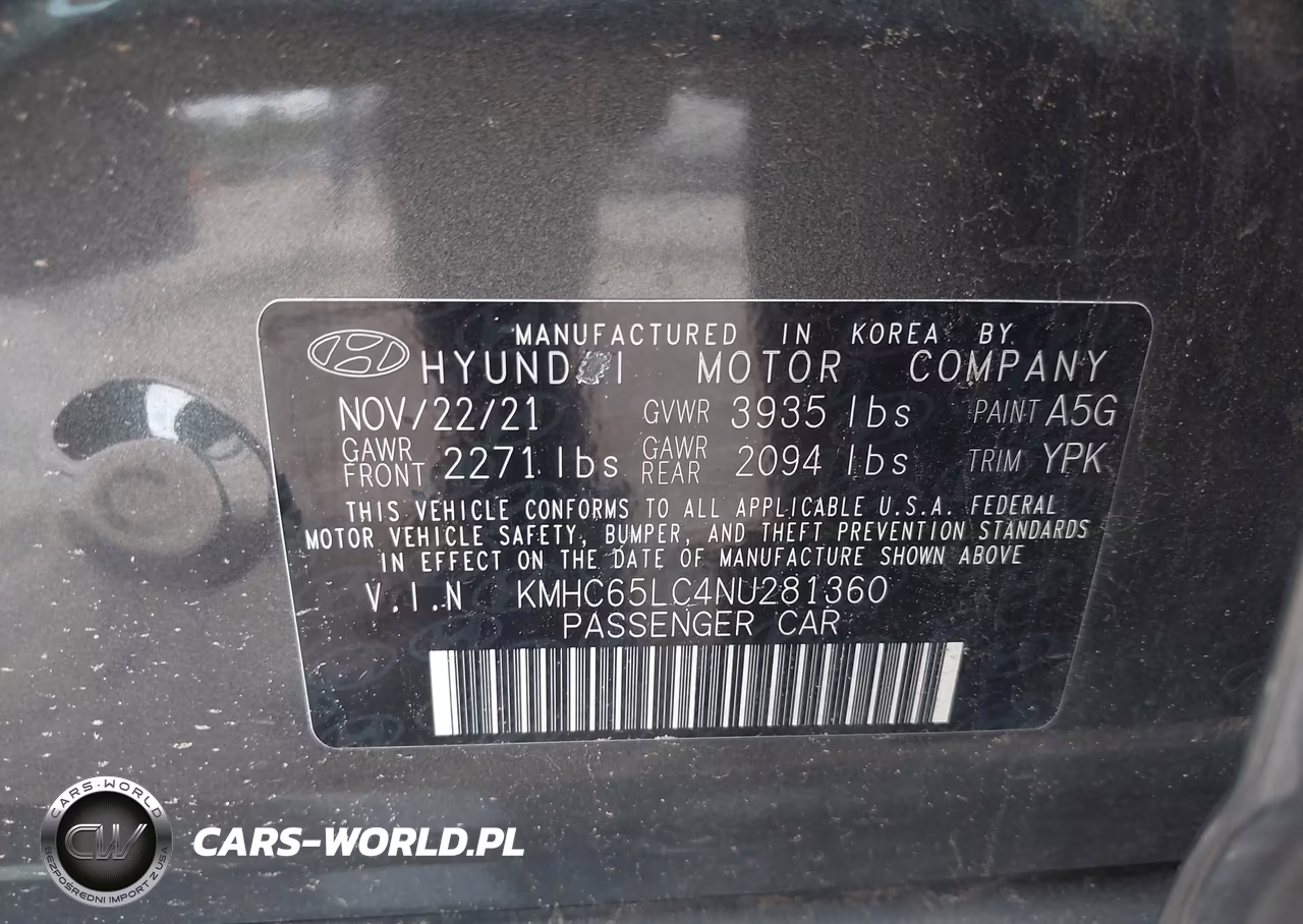 2022 Hyundai Ioniq Hybrid Blue VIN:KMHC65LC4NU281360 - 9