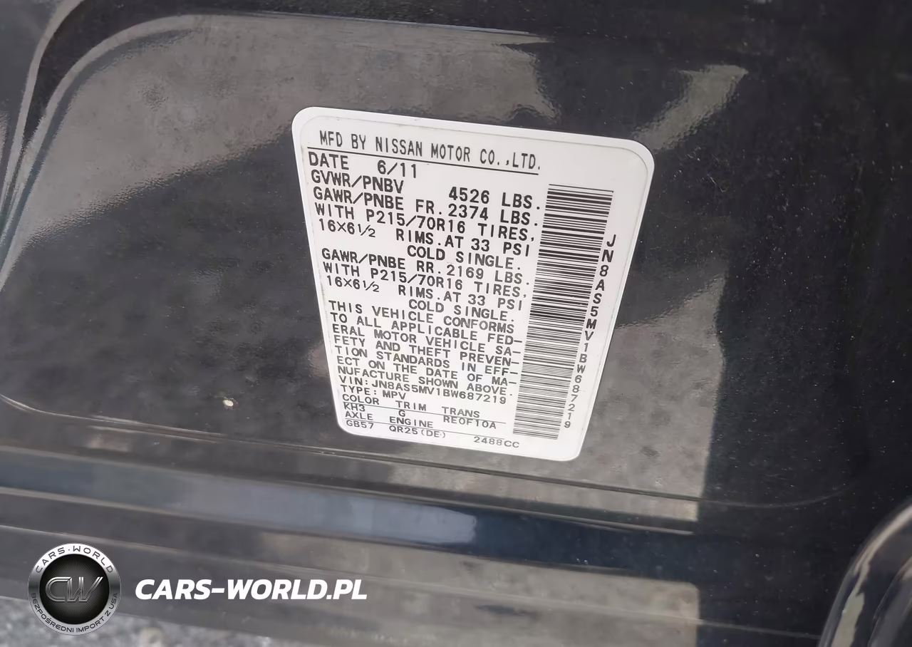 2011 Nissan Rogue S VIN:JN8AS5MV1BW687219 - 9