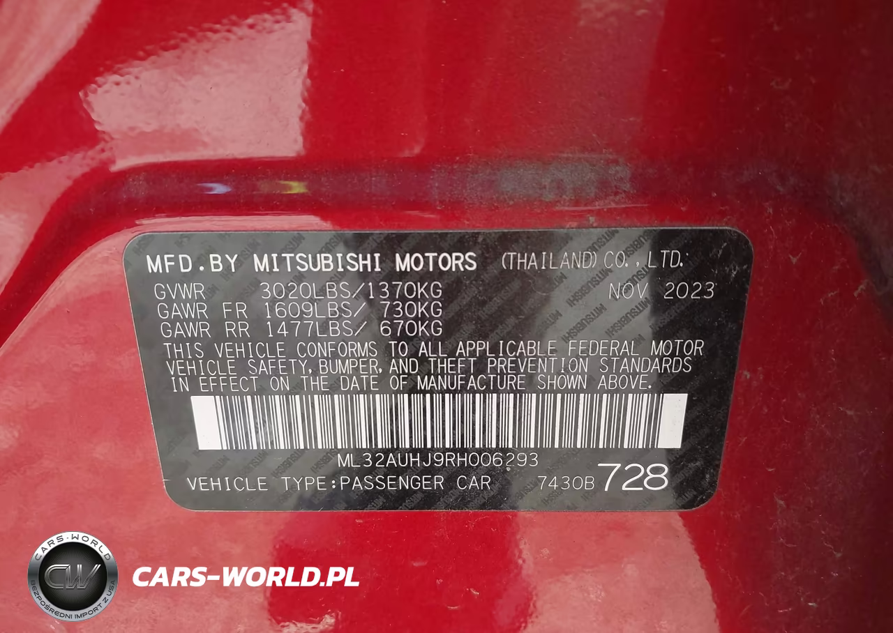 2024 Mitsubishi Mirage Es-Le VIN:ML32AUHJ9RH006293 - 9
