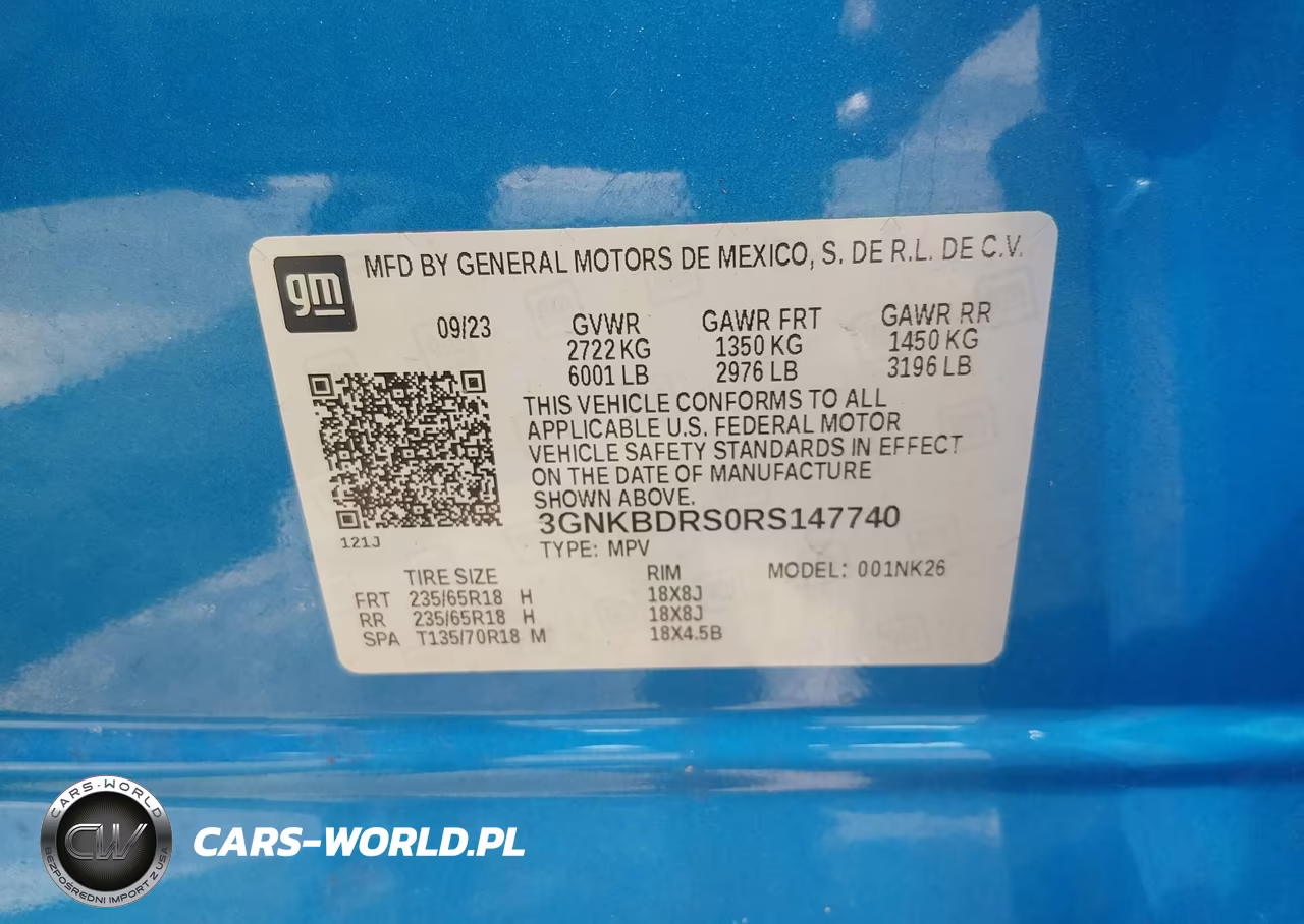 2024 Chevrolet Blazer Fwd 3Lt VIN:3GNKBDRS0RS147740 - 9