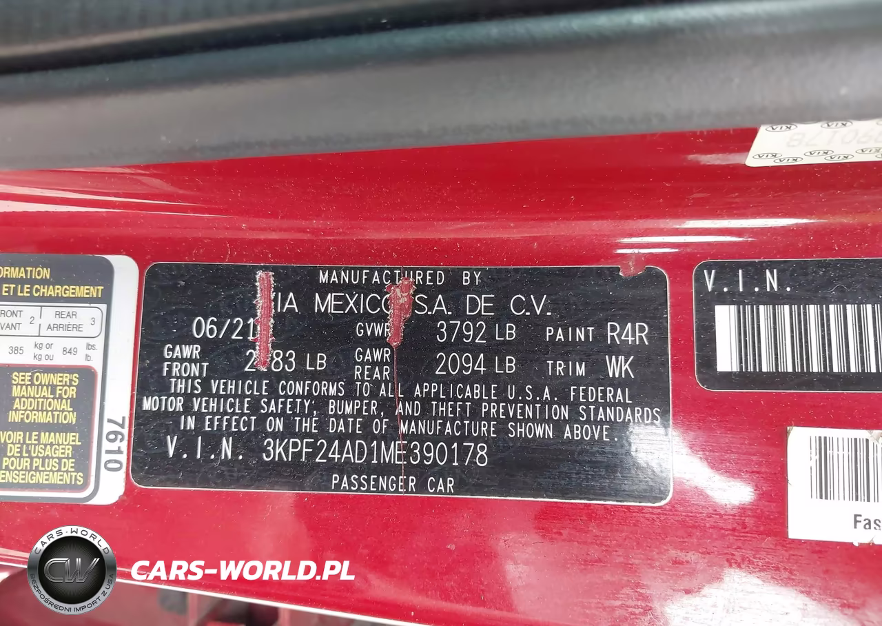 2021 Kia Forte Lxs VIN:3KPF24AD1ME390178 - 9