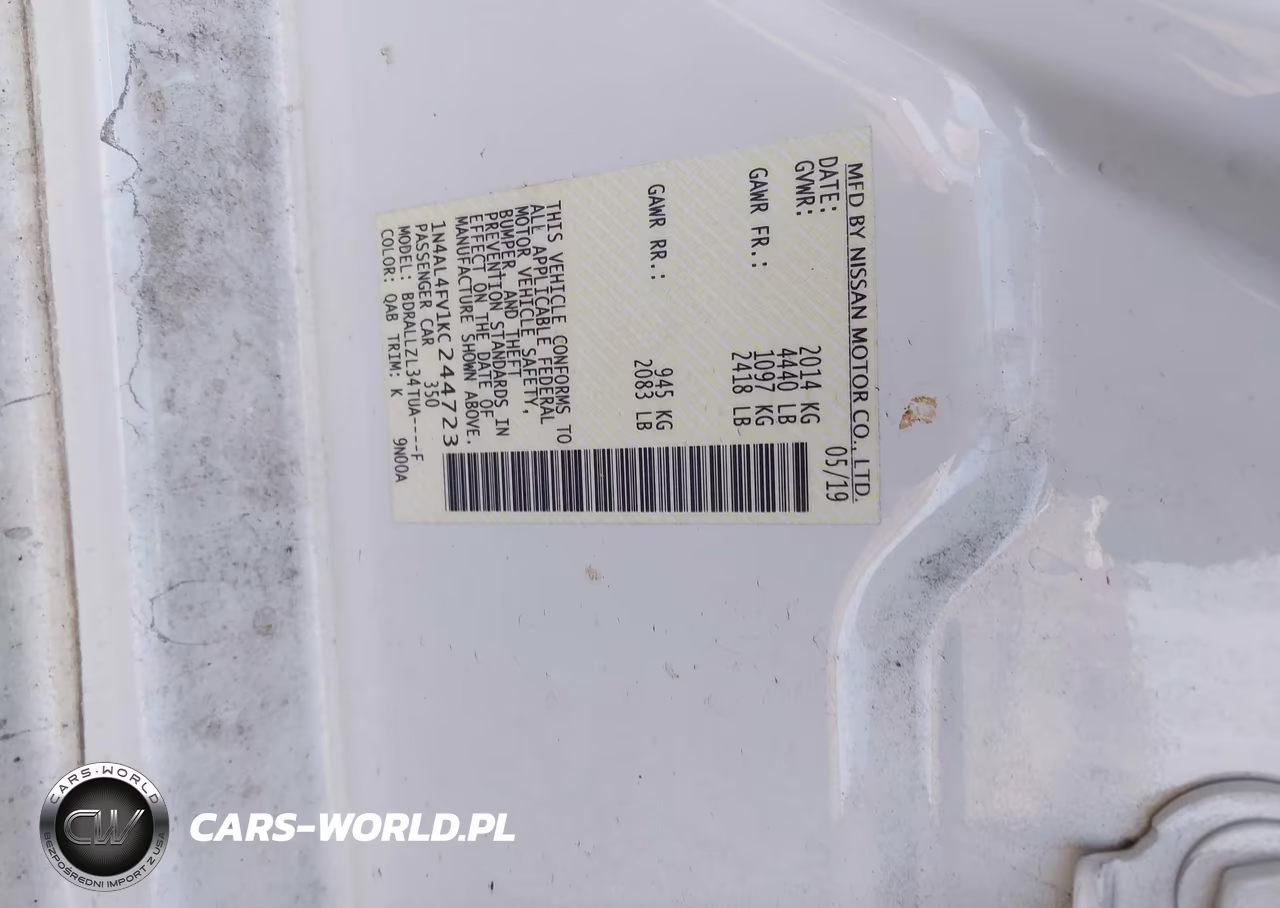 2019 Nissan Altima 2.0 Platinum VIN:1N4AL4FV1KC244723 - 9
