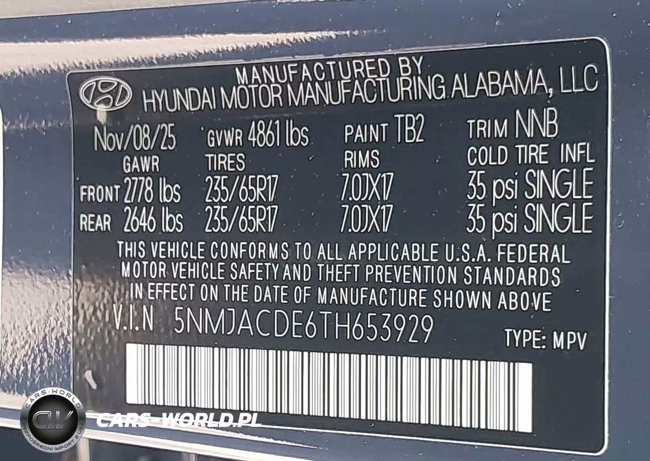 2026 Hyundai Tucson Se VIN:5NMJACDE6TH653929 - 9