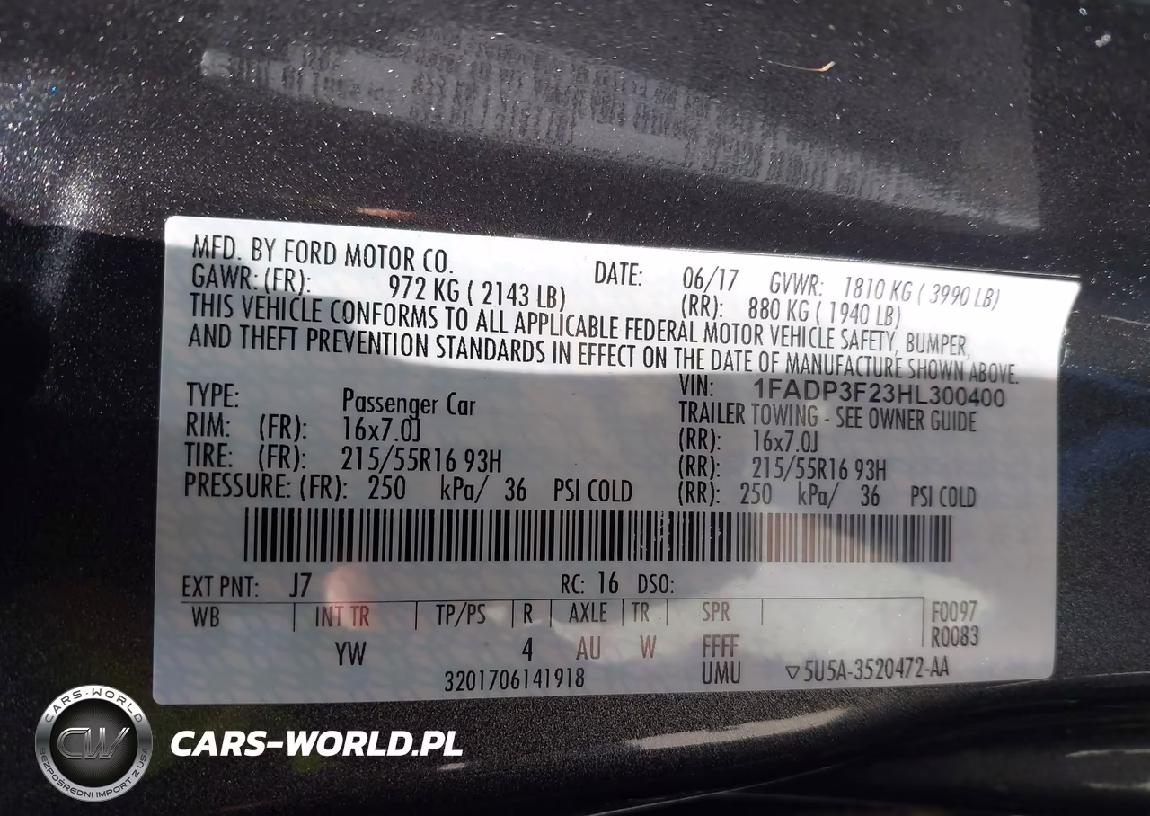 2017 Ford Focus Se VIN:1FADP3F23HL300400 - 9