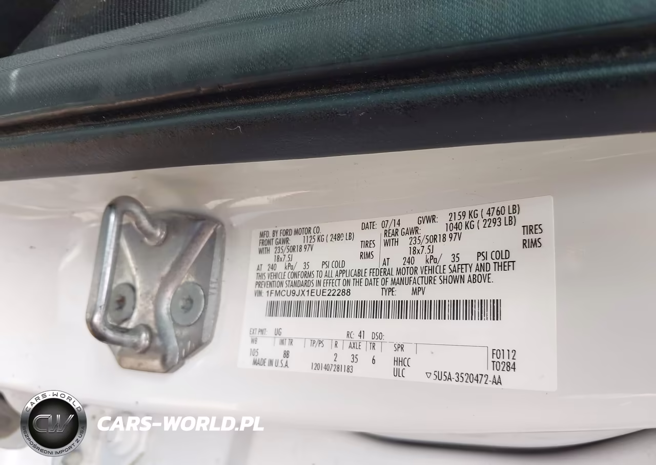 2014 Ford Escape Titanium VIN:1FMCU9JX1EUE22288 - 9