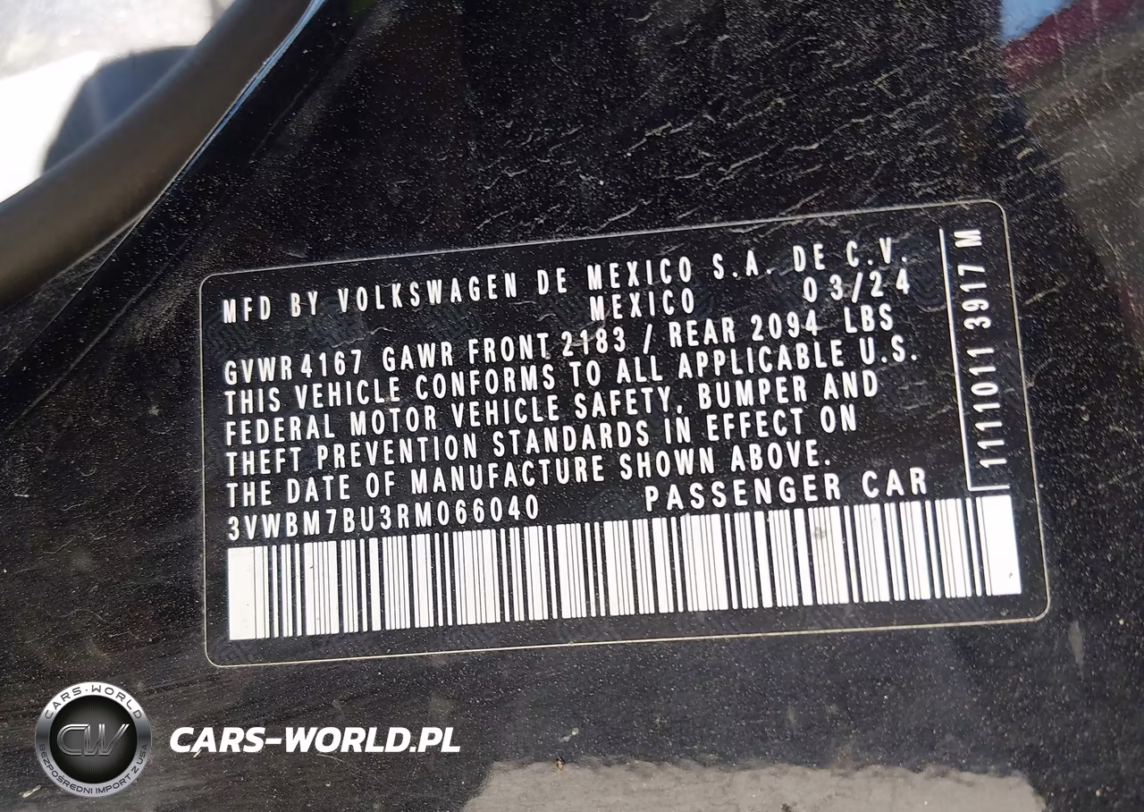 2024 Volkswagen Jetta 1.5T Sport VIN:3VWBM7BU3RM066040 - 9