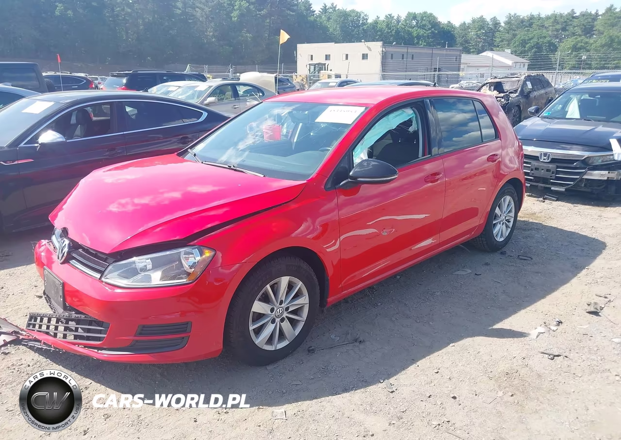 2016 Volkswagen Golf Tsi S 4-Door VIN:3VW217AU7GM041617 - 2