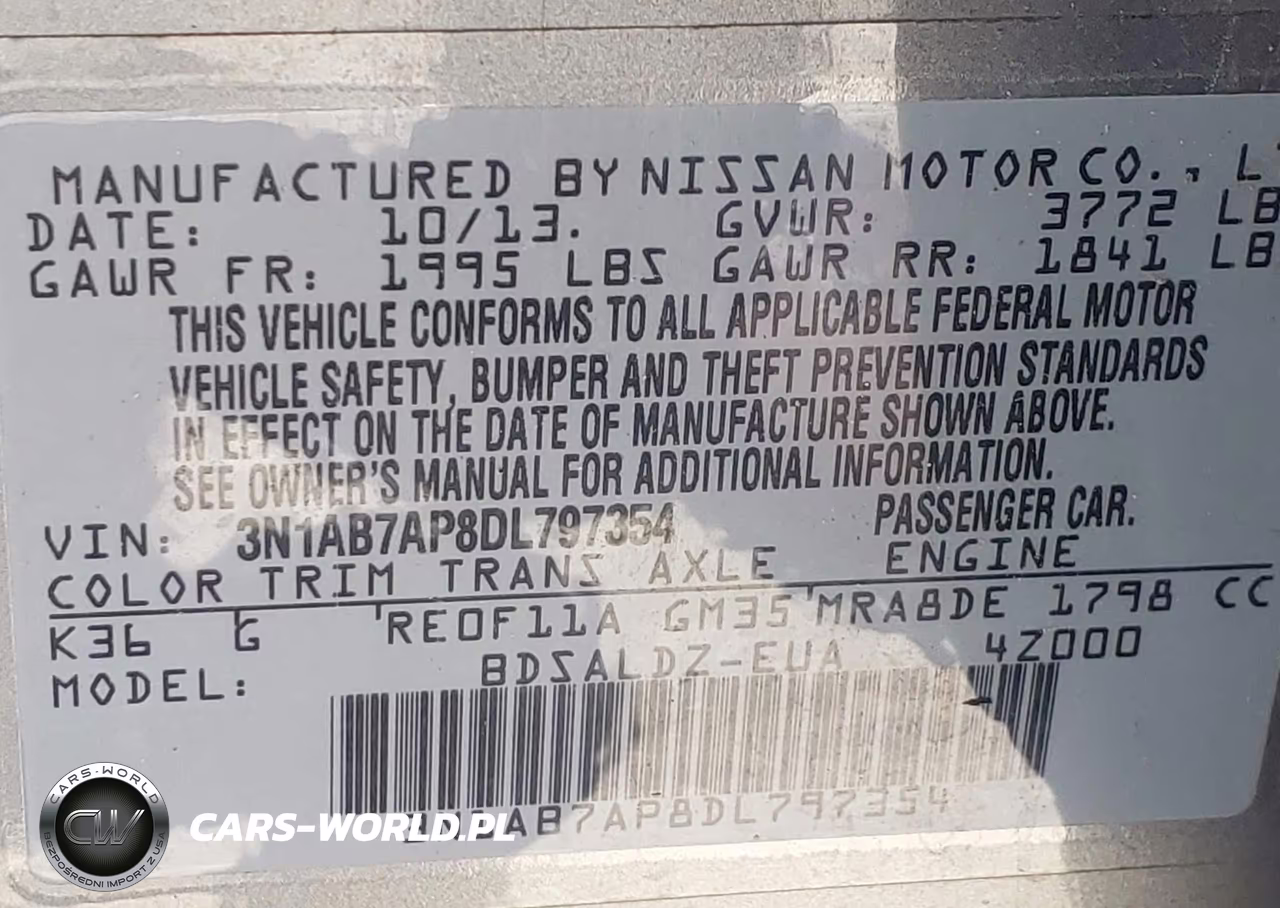 2013 Nissan Sentra Sv VIN:3N1AB7AP8DL797354 - 9