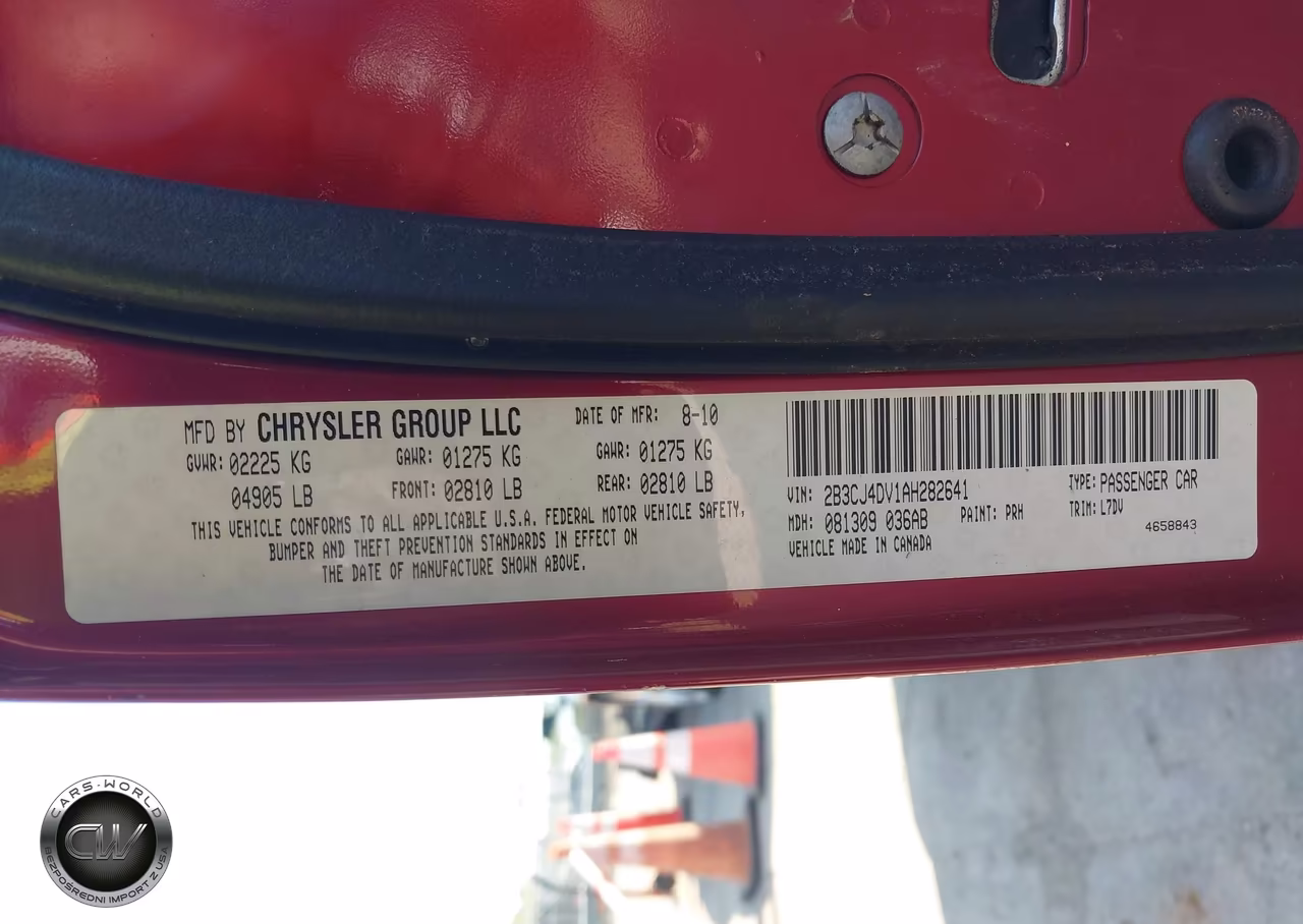 2010 Dodge Challenger Se VIN:2B3CJ4DV1AH282641 - 9