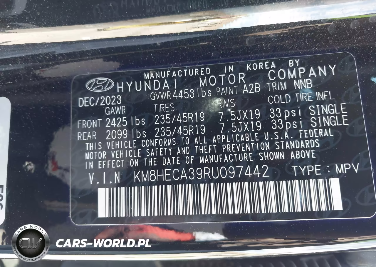 2024 Hyundai Kona Limited VIN:KM8HECA39RU097442 - 9