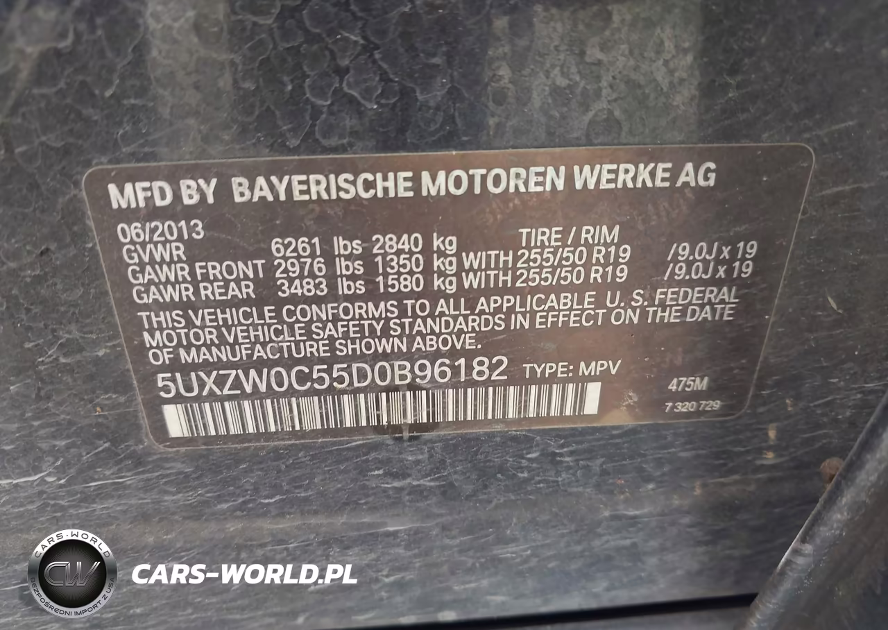 2013 BMW X5 xDrive35D VIN:5UXZW0C55D0B96182 - 9