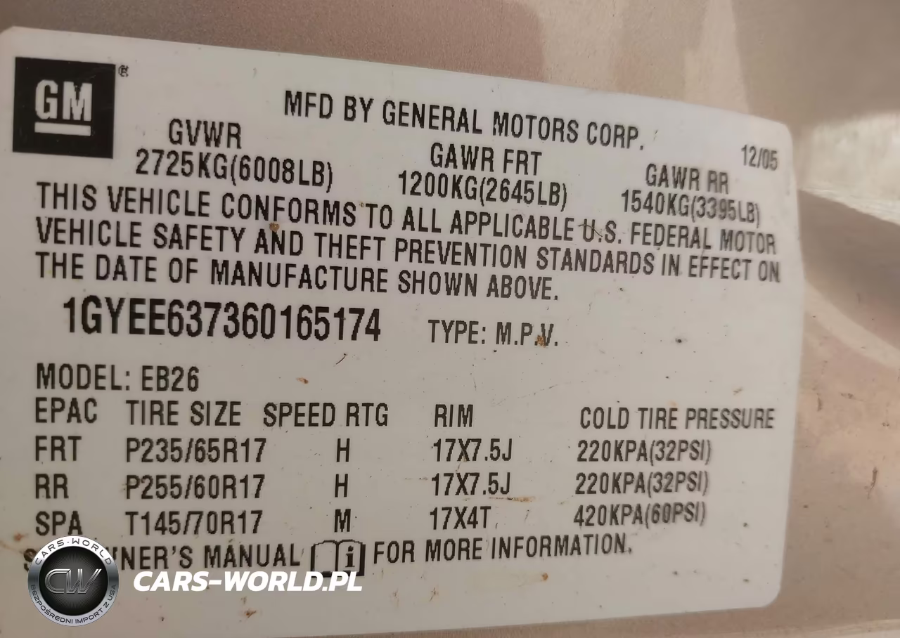 2006 Cadillac Srx V6 VIN:1GYEE637360165174 - 9