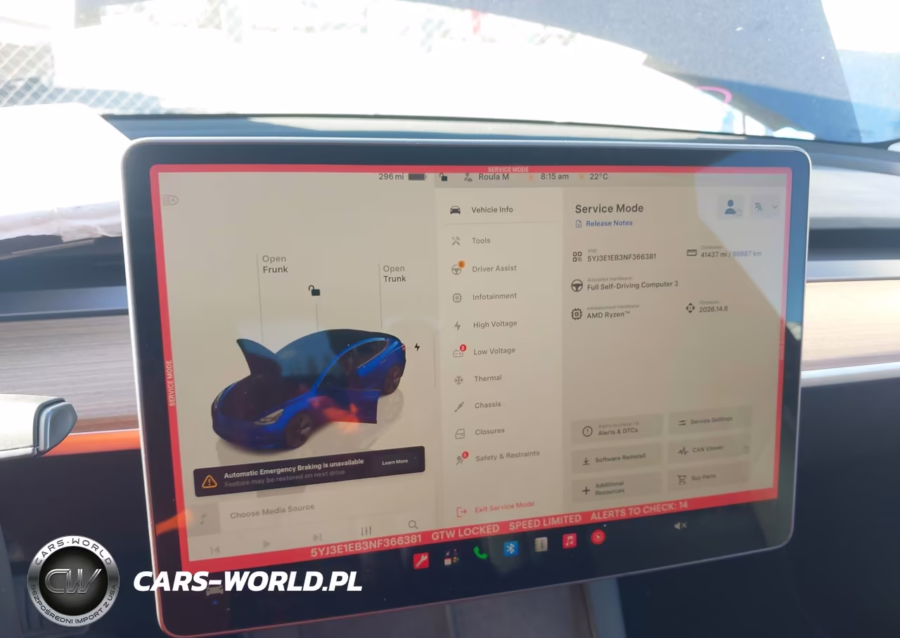 2022 Tesla Model 3 Long Range Dual Motor All-Wheel Drive VIN:5YJ3E1EB3NF366381 - 19