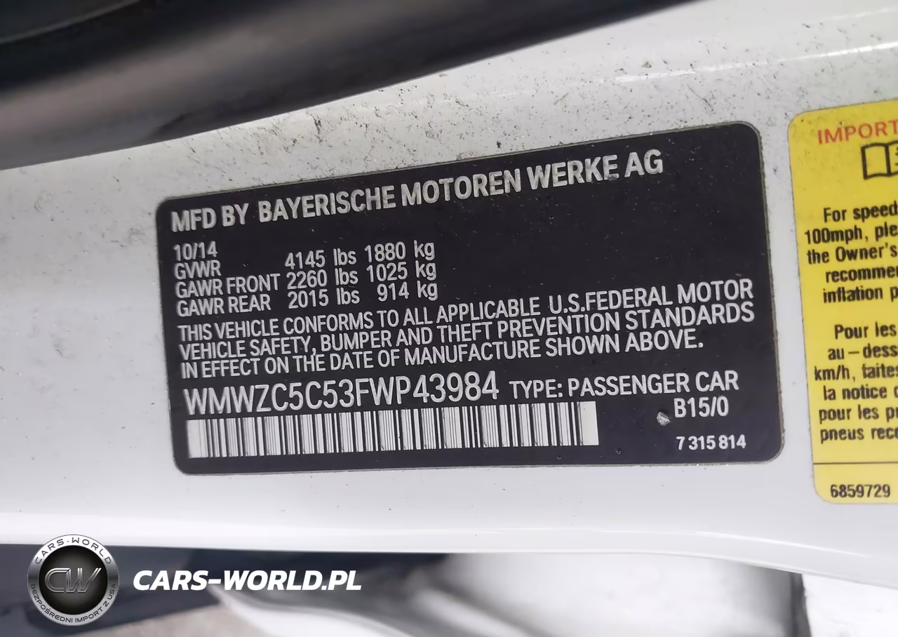 2015 Mini Countryman Cooper S VIN:WMWZC5C53FWP43984 - 9