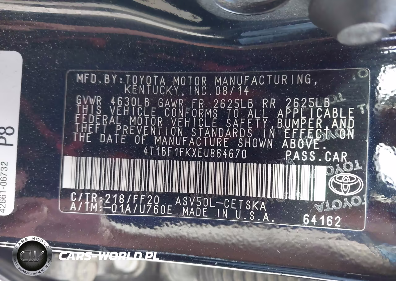 2014 Toyota Camry Se Sport VIN:4T1BF1FKXEU864670 - 9
