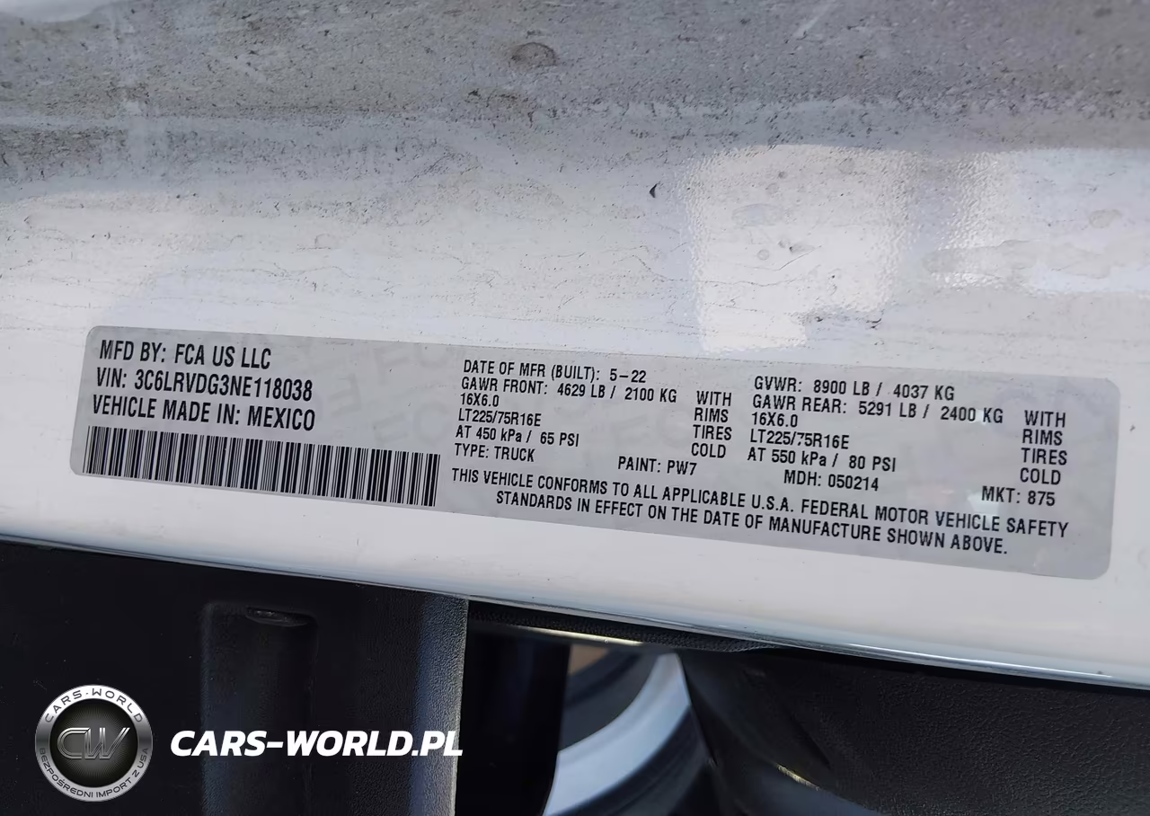 2022 Ram Promaster 2500 High Roof 159 Wb VIN:3C6LRVDG3NE118038 - 9