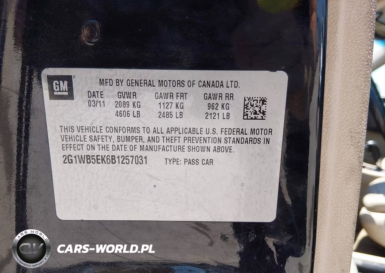2011 Chevrolet Impala Lt VIN:2G1WB5EK6B1257031 - 9