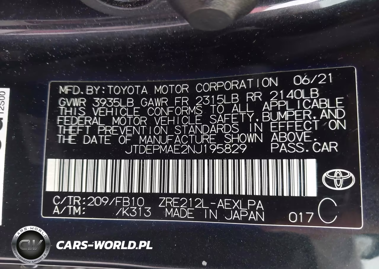 2022 Toyota Corolla Le VIN:JTDEPMAE2NJ195829 - 9