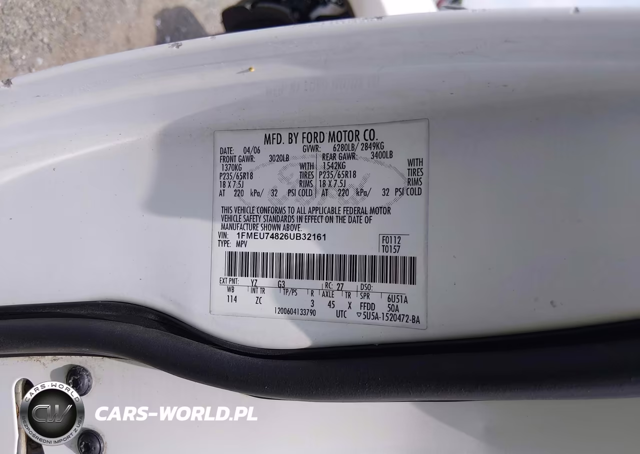 2006 Ford Explorer Eddie Bauer VIN:1FMEU74826UB32161 - 9