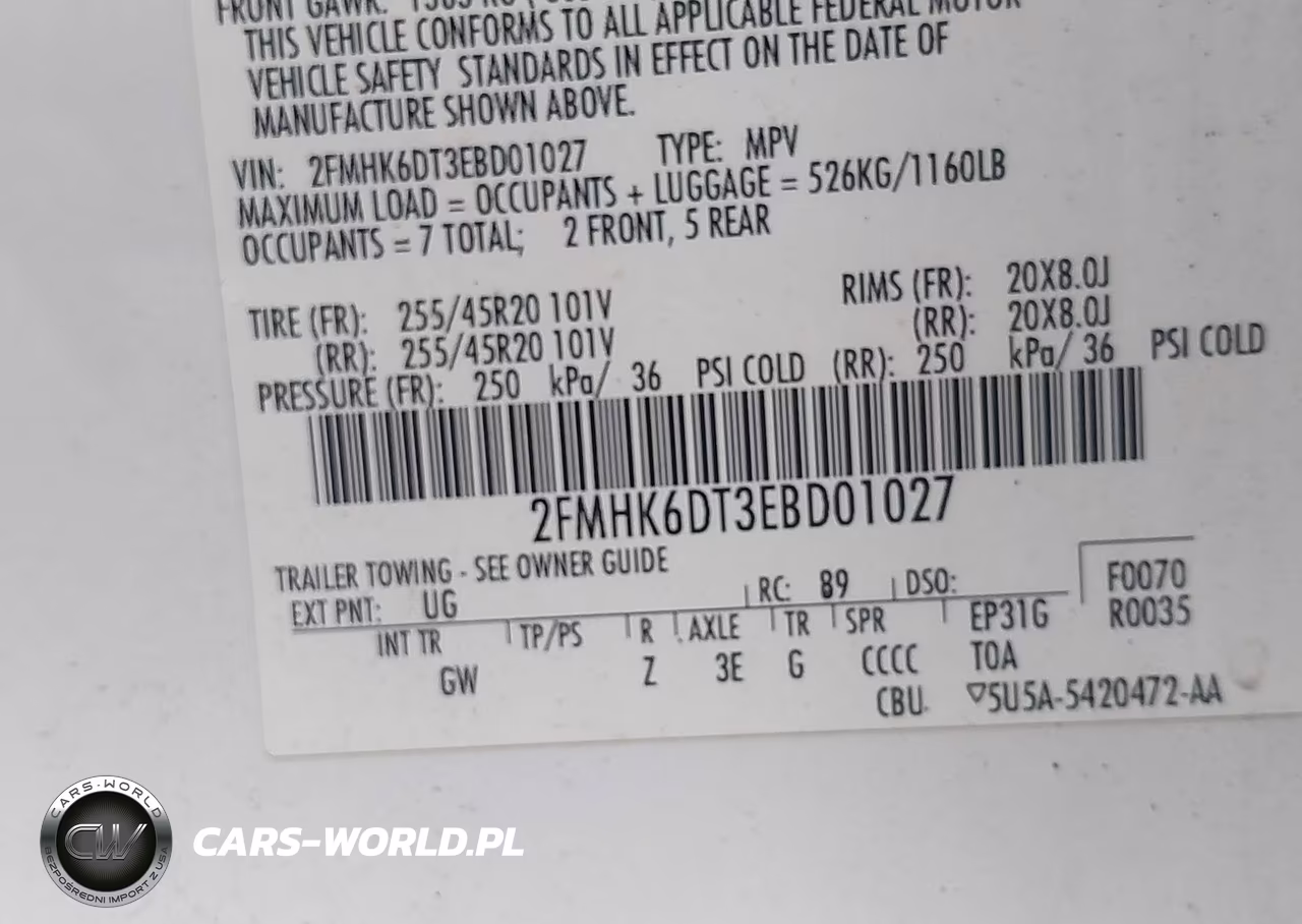 2014 Ford Flex Limited VIN:2FMHK6DT3EBD01027 - 9