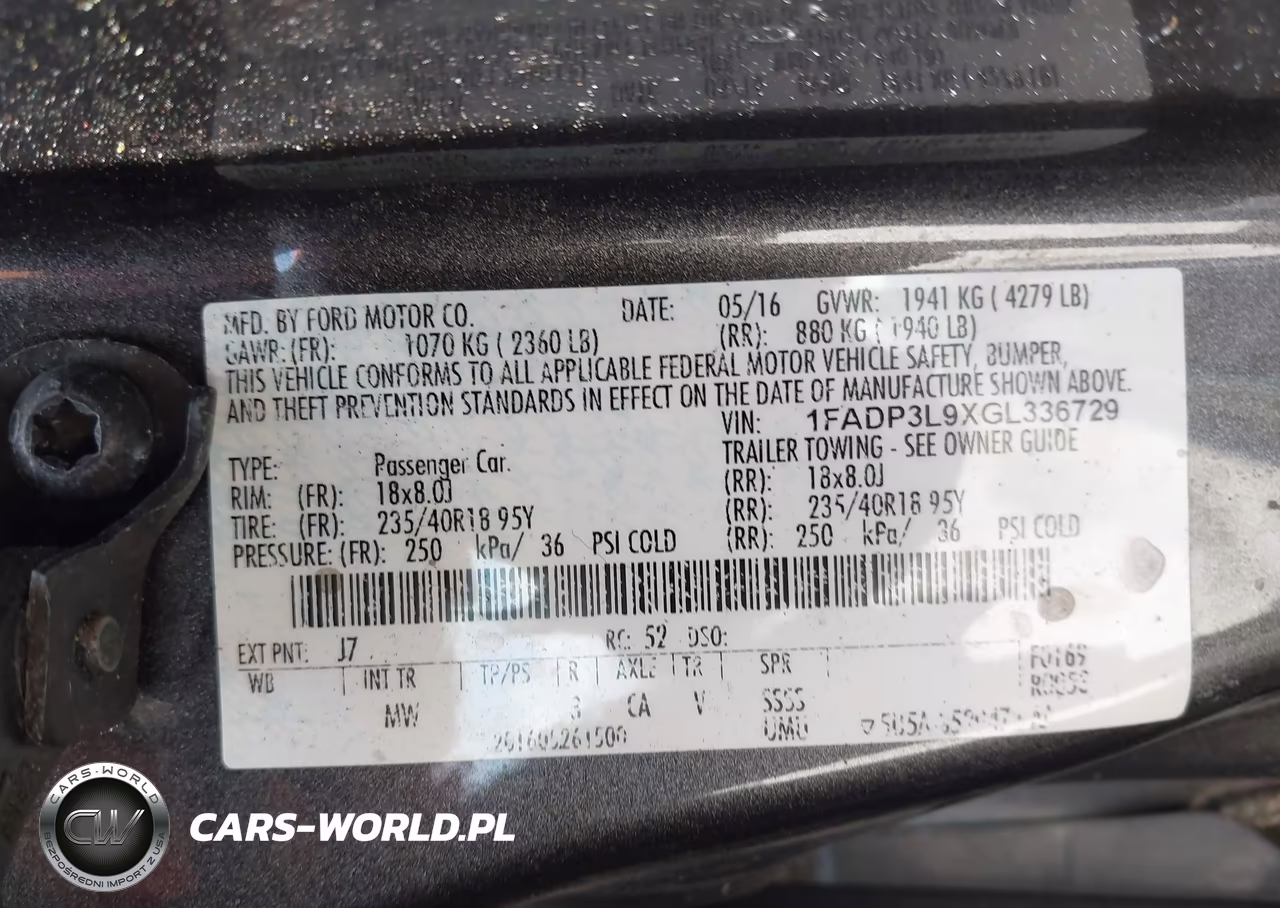 2016 Ford Focus St VIN:1FADP3L9XGL336729 - 9