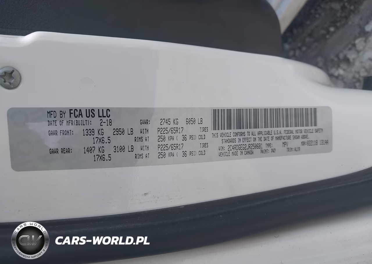 2018 Dodge Grand Caravan Gt VIN:2C4RDGEG2JR250681 - 9