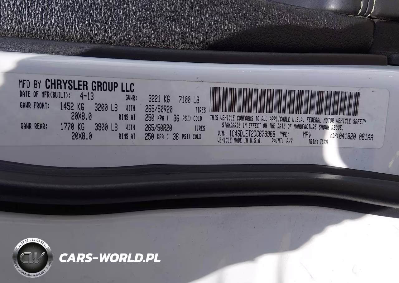 2013 Dodge Durango Citadel VIN:1C4SDJET2DC678968 - 9