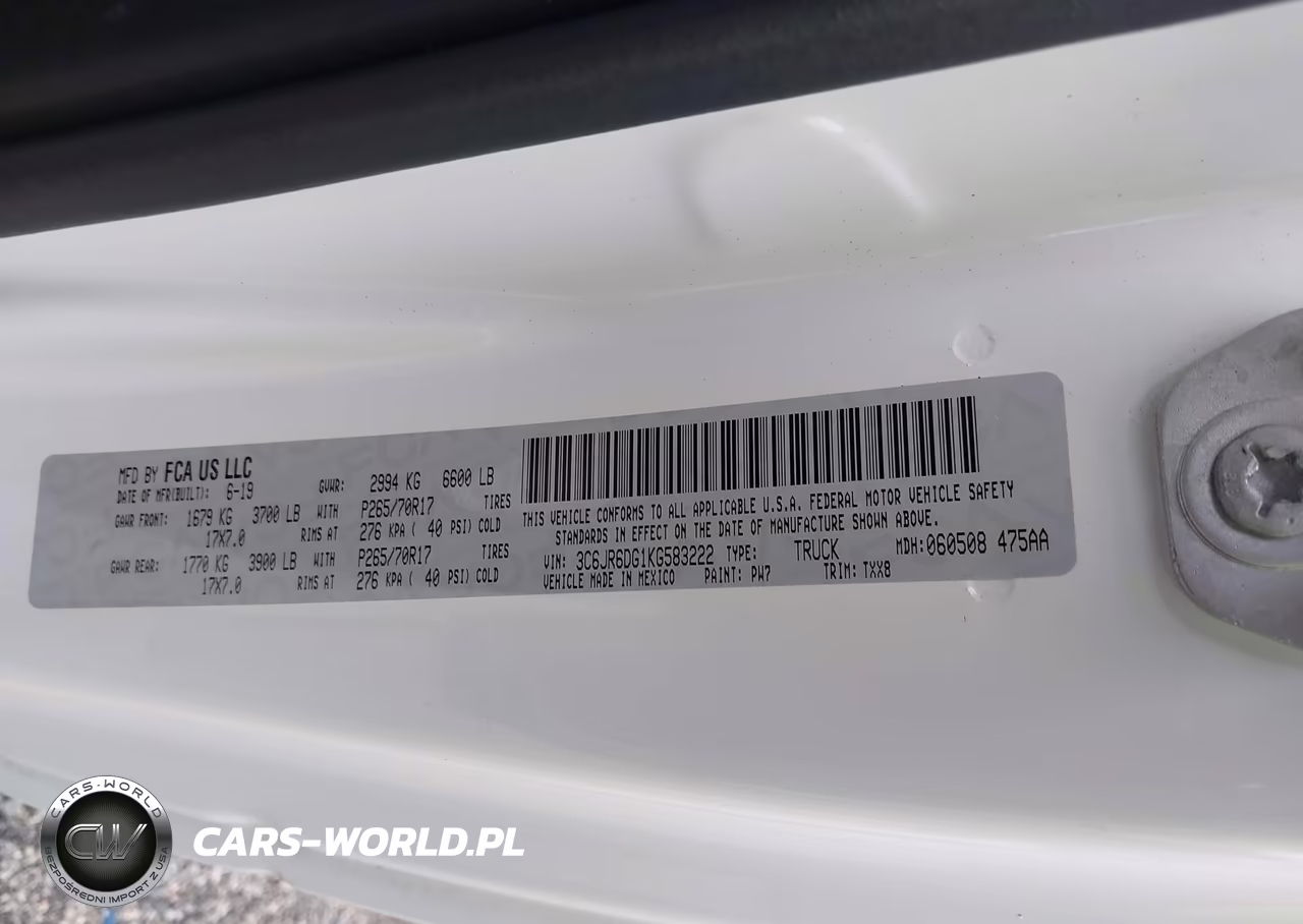 2019 Ram 1500 Classic Tradesman 4X2 8' Box VIN:3C6JR6DG1KG583222 - 9