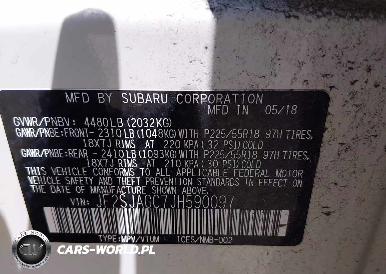 2018 Subaru Forester 2.5I Premium VIN:JF2SJAGC7JH590097 - 9